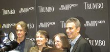 Trumbo director Jay Roach, Niki Trumbo, Mitzi Trumbo and producer Michael London